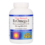 Natural Factors, Ultra Strength RxOmega-3, 900 mg EPA/DHA, 150 Enteripure Softgels - The Supplement Shop