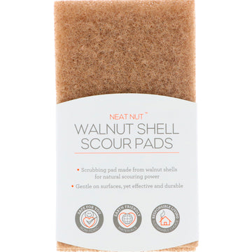 Full Circle, Neat Nut, Walnut Shell Scour Pads, 3 Pack