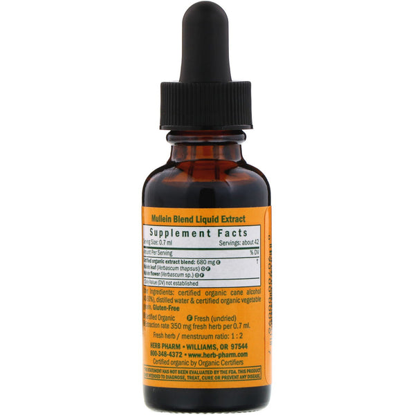 Herb Pharm, Mullein Blend, 1 fl oz (30 ml) - The Supplement Shop