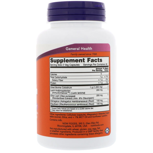 Now Foods, Super Colostrum, 500 mg, 90 Veg Capsules - The Supplement Shop
