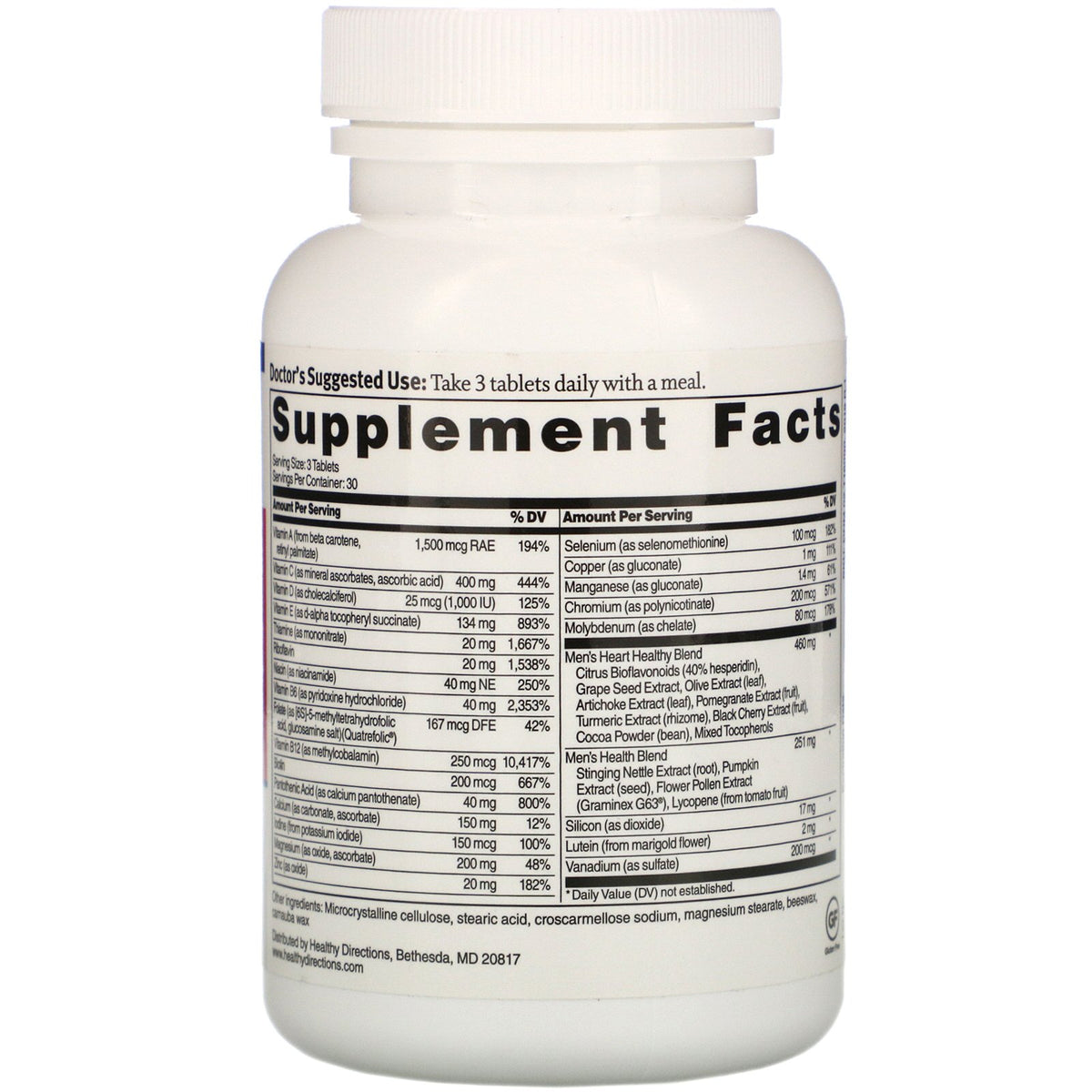 Dr. Sinatra, Heart Healthy Multivitamin, Men, 90 Tablets The Supplement Shop