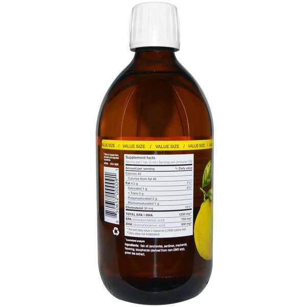 Ascenta, NutraSea, Omega-3, Zesty Lemon Flavor, 16.9 fl oz (500 ml) - The Supplement Shop