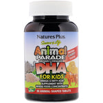 Nature's Plus, Source of Life, Animal Parade, DHA for Kids, Children's Chewable, Natural Cherry Flavor, 90 Animal-Shaped Tablets - The Supplement Shop