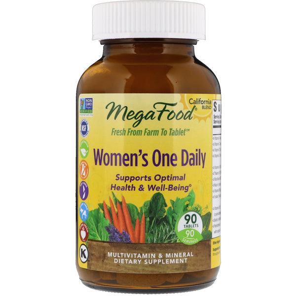 MegaFood, Women's One Daily, 90 Tablets - The Supplement Shop