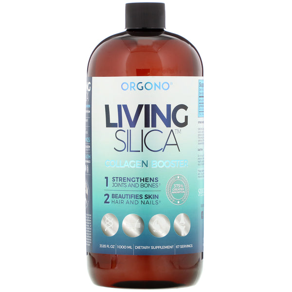 Silicium Laboratories , Orgono, Living Silica Collagen Booster, 33.85 fl oz (1000 ml) - The Supplement Shop