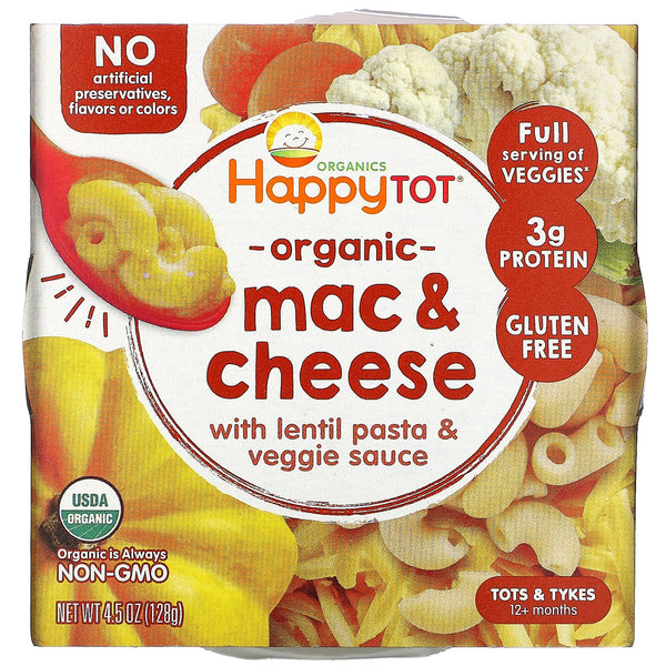Happy Family Organics, Organics Happy Tot, 12+ Months, Mac & Cheese, 4.5 oz (128 g) - The Supplement Shop