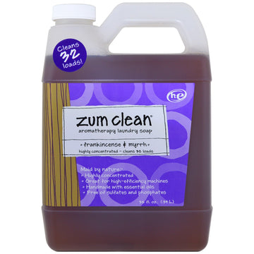 Indigo Wild, Zum Clean, Aromatherapy Laundry Soap, Frankincense & Myrrh, 32 fl oz (.94 l)