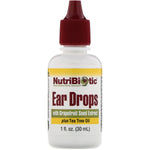 NutriBiotic, Ear Drops with Grapefruit Seed Extract plus Tea Tree Oil, 1 fl oz (30 ml) - The Supplement Shop
