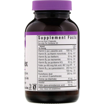 Bluebonnet Nutrition, Stress B-Complex, 100 Vegetable Capsules