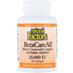 Natural Factors, BetaCareAll, 25,000 IU, 90 Softgels - The Supplement Shop