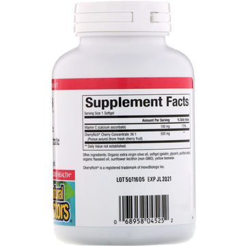 Natural Factors, Cherry Rich, Super Strength Cherry Concentrate, 500 mg, 90 Softgels