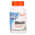 Doctor's Best, Biotin, 10,000 mcg, 120 Veggie Caps - The Supplement Shop