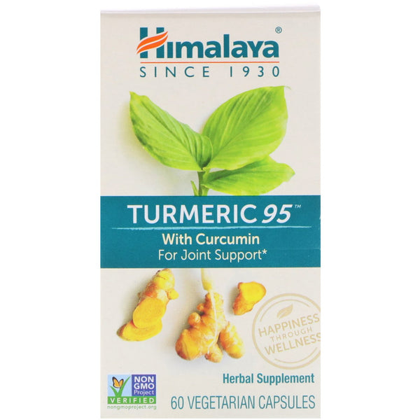Himalaya, Turmeric 95 with Curcumin, 60 Vegetarian Capsules - The Supplement Shop