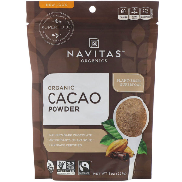 Navitas Organics, Organic Cacao Powder, 8 oz (227 g) - The Supplement Shop