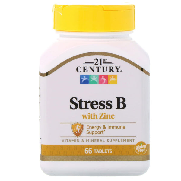 21st Century, Stress B with Zinc, 66 Tablets - The Supplement Shop