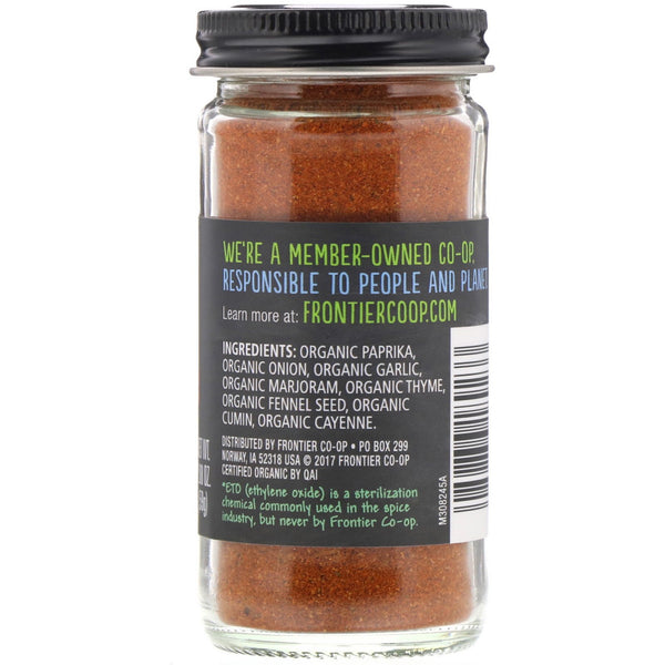 Frontier Natural Products, Organic Cajun Seasoning, Louisiana Flavor, 2.08 oz (59 g)