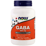 Now Foods, GABA, 500 mg, 200 Veg Capsules - The Supplement Shop
