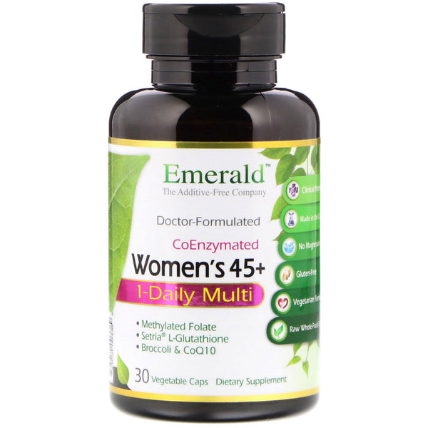 Emerald Laboratories, CoEnzymated Women's 45+ 1-Daily Multi, 30 Vegetable Caps - The Supplement Shop