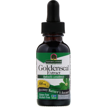 Nature's Answer, Goldenseal Extract, Alcohol Free, 500 mg, 1 fl oz (30 ml)