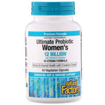 Natural Factors, Ultima Probiotic Women's, 12 Billion CFU, 60 Vegetarian Capsules - The Supplement Shop