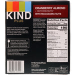 KIND Bars, Kind Plus, Cranberry Almond + Antioxidants with Macadamia Nuts, 12 Bars, 1.4 oz (40 g) Each - The Supplement Shop