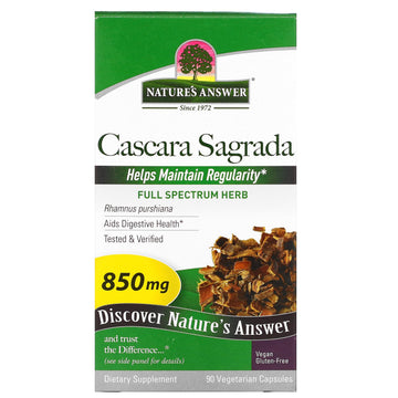 Nature's Answer, Cascara Sagrada, Full Spectrum Herb, 850 mg, 90 Vegetarian Capsules