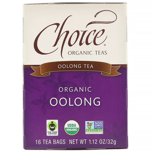 Choice Organic Teas, Oolong Tea, Organic Oolong, 16 Tea Bags, 1.1 oz (32 g) - The Supplement Shop