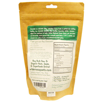 Wilderness Poets, Arriba Nacional Cacao Paste, 8 oz (226.8 g)