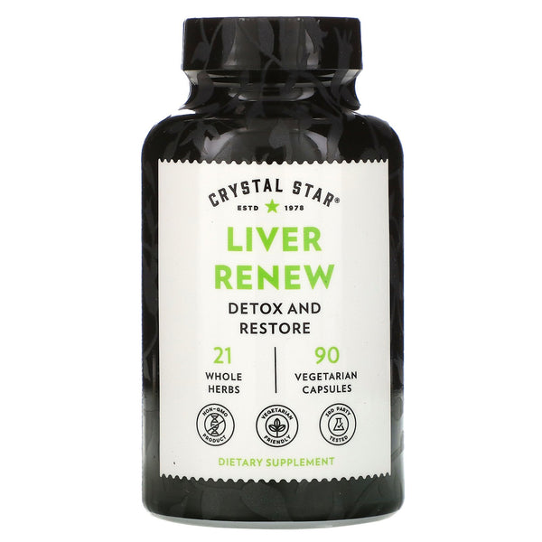 Crystal Star, Liver Renew, 90 Vegetarian Capsules - The Supplement Shop
