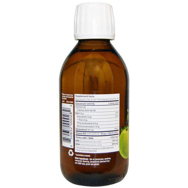 Ascenta, NutraSea + D, Omega-3 + Vitamin D, Crisp Apple Flavor, 6.8 fl oz (200 ml) Liquid - The Supplement Shop
