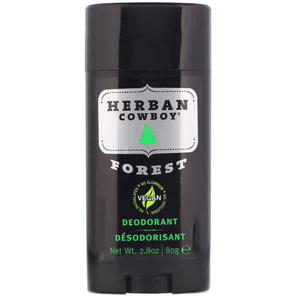 Herban Cowboy, Deodorant, Forest, 2.8 oz (80 g) - The Supplement Shop