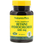 Nature's Plus, Betaine Hydrochloride, 600 mg, 90 Tablets - The Supplement Shop