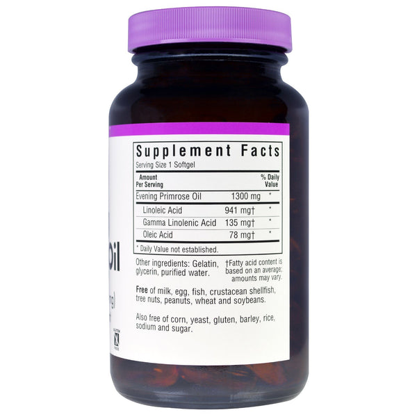 Bluebonnet Nutrition, Evening Primrose Oil, 1,300 mg, 90 Softgels - The Supplement Shop