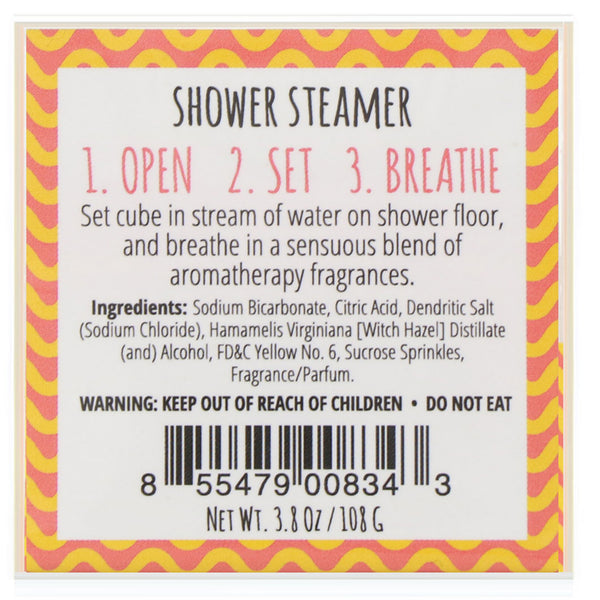 Fizz & Bubble, Shower Steamer, Orange Mimosa, 3.8 oz (108 g) - The Supplement Shop