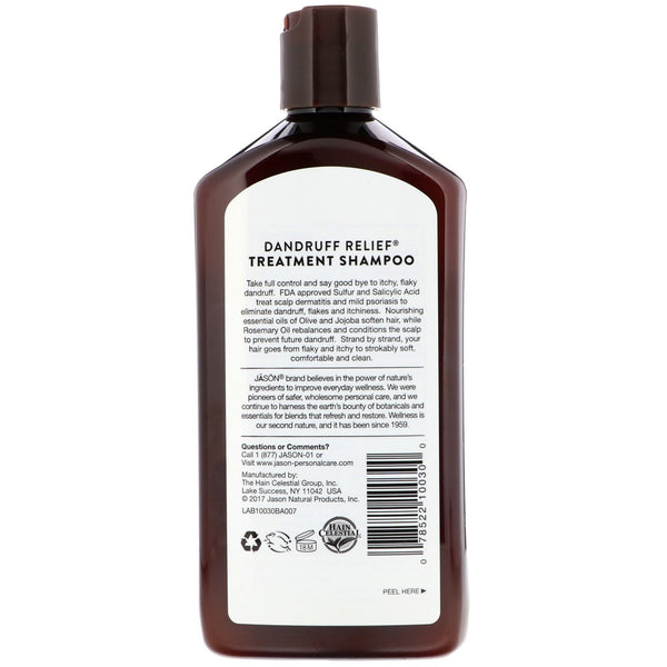 Jason Natural, Dandruff Relief Treatment Shampoo, 12 fl oz (355 ml) - The Supplement Shop