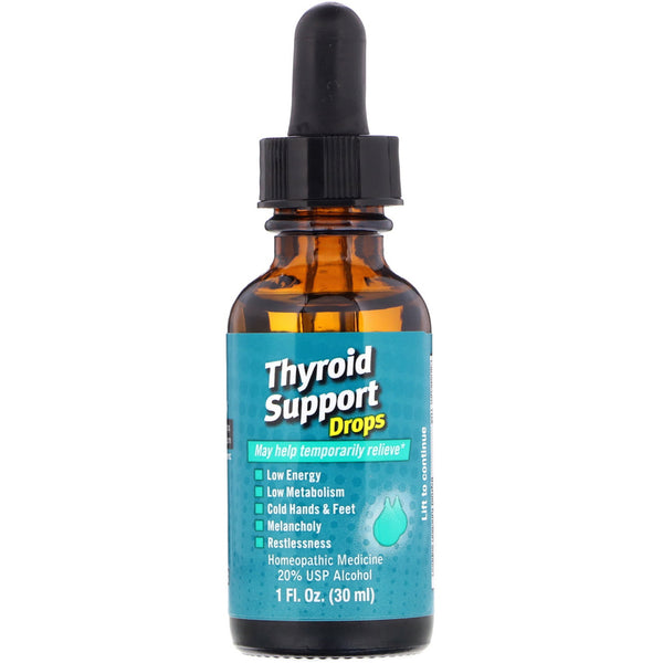 NatraBio, Thyroid Support Drops , 1 fl oz (30 ml) - The Supplement Shop