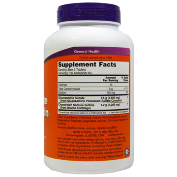 Now Foods, Glucosamine & Chondroitin, Extra Strength, 120 Tablets