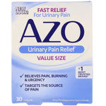 Azo, Urinary Pain Relief, 30 Tablets - The Supplement Shop
