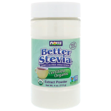 Now Foods, Better Stevia, Organic Extract Powder, 4 oz (113 g)