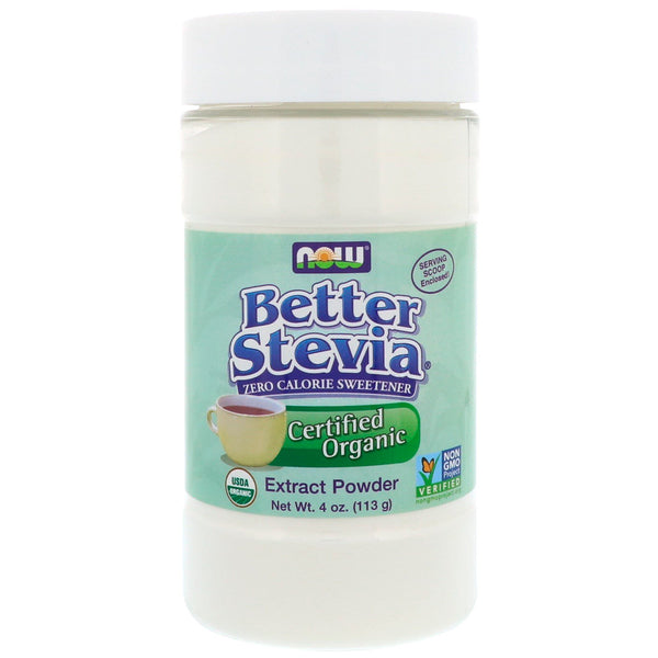 Now Foods, Better Stevia, Organic Extract Powder, 4 oz (113 g) - The Supplement Shop