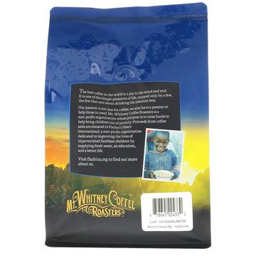 Mt. Whitney Coffee Roasters, Costa Rica Estate Tarrazu, Medium Plus Roast, Whole Bean Coffee, 12 oz (340 g)