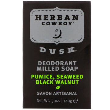 Herban Cowboy, Deodorant Milled Soap, Dusk, 5 oz (140 g)