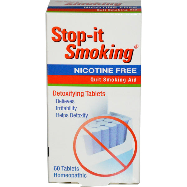 NatraBio, Stop-it Smoking, Detoxifying Tablets, Nicotine Free, 60 Tablets - The Supplement Shop
