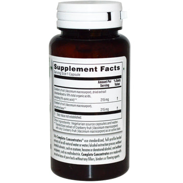 Kroeger Herb Co, Complete Concentrates, Cranberry, 90 Vegetarian Capsules (215 mg per Capsule)