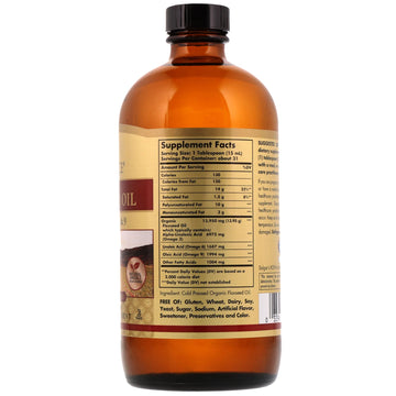 Solgar, Earth Source, Organic Flaxseed Oil, 16 fl oz (473 ml)