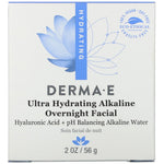 Derma E, Ultra Hydrating Alkaline Overnight Facial, 2 oz (56 g) - The Supplement Shop