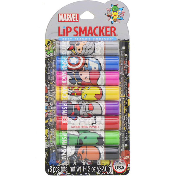 Lip Smacker, Marvel Avengers, Party Pack, 8 Pieces - The Supplement Shop