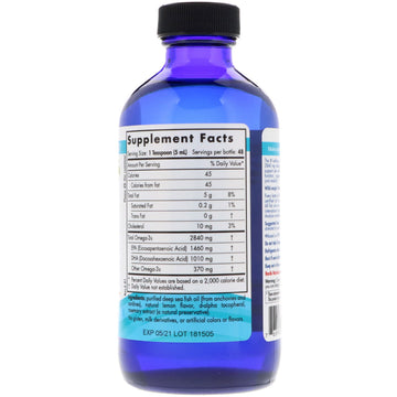 Nordic Naturals, Ultimate Omega, Lemon, 2,840 mg, 8 fl oz (237 ml)