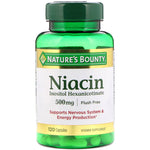 Nature's Bounty, Flush Free Niacin, 500 mg, 120 Capsules - The Supplement Shop