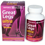 Natural Balance, Great Legs, Ultra Vein Formula, 60 Veggie Caps - The Supplement Shop